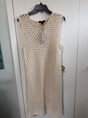 Sanctuary Cream Crochet Midi Dress